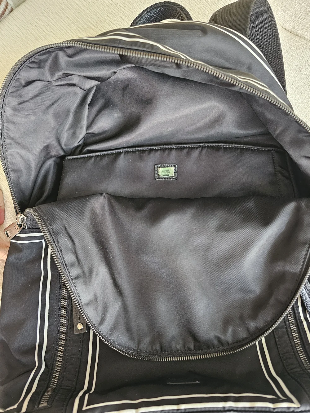 Dolce & Gabbana Milano Black Logo Backpack